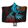 Samoa Hooded Blanket - Samoan Warrior With Eagle 1