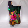 Tuvalu Hooded Blanket - Summer Hibiscus 2
