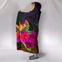 New Caledonia Polynesian Hooded Blanket - Summer Hibiscus 4