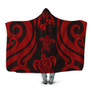 Tonga Hooded Blanket - Red Tentacle Turtle 1