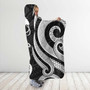 Papua New Guinea Hooded Blanket - White Tentacle Turtle 3