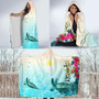 Polynesian Hawaii Hooded Blankets - View sea Hawaii with Turtle and Whale 4