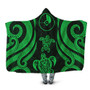 Yap Hooded Blanket - Green Tentacle Turtle 1