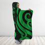 Fiji Hooded Blanket - Green Tentacle Turtle Crest 3