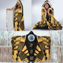 Federated States of Micronesia Hooded Blanket - Polynesian Tattoo Gold 4