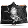 Marshall Islands Hooded Blanket - Fish With Plumeria Flowers Style 1