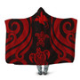 Papua New Guinea Hooded Blanket - Red Tentacle Turtle 1