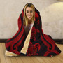 Papua New Guinea Hooded Blanket - Red Tentacle Turtle 2