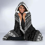 Niue Polynesian Chief Hooded Blanket - Black Version 3