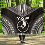 Yap Polynesian Chief Hooded Blanket - Black Version 1