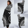 Yap Polynesian Chief Hooded Blanket - Black Version 2