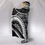 Polynesian Hooded Blankets - American Samoa Coat Of Arm With Poly Patterns 4