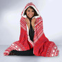 Austral Islands Flag Polynesian Chief Hooded Blanket 3