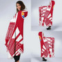 Tahiti Hooded Blanket - Polynesian Tattoo Flag 2