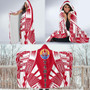 Tahiti Hooded Blanket - Polynesian Tattoo Flag 4