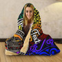 Palau Custom Personalised Hooded Blanket - Rainbow Polynesian Pattern 2