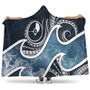 Yap Islands Polynesian Hooded Blanket - Ocean Style 1