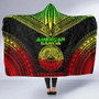 American Samoa Polynesian Chief Hooded Blanket - Reggae Version 5