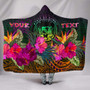 Polynesian Hawaii Personalised Hooded Blanket - Summer Hibiscus 1