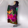 Tonga Polynesian Hooded Blanket - Summer Hibiscus 4