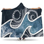 Cook Islands Polynesian Hooded Blanket - Ocean Style 1