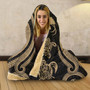 Papua New Guinea Hooded Blanket - Gold Tentacle Turtle 4