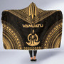 Vanuatu Polynesian Chief Hooded Blanket - Gold Version 5