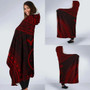 Yap Polynesian Chief Hooded Blanket - Red Version 2