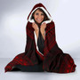 Guam Polynesian Chief Hooded Blanket - Red Version 3