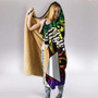 Wallis and Futuna Custom Personalised Hooded Blanket - Rainbow Polynesian Pattern 3