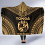 Tonga Polynesian Chief Hooded Blanket - Gold Version 5