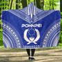 Pohnpei Flag Polynesian Chief Hooded Blanket 1