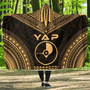 Yap Polynesian Chief Hooded Blanket - Gold Version 1