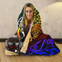 Fiji Hooded Blanket - Rainbow Polynesian Pattern Crest 4