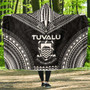 Tuvalu Polynesian Chief Hooded Blanket - Black Version 1