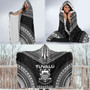 Tuvalu Polynesian Chief Hooded Blanket - Black Version 4