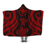 Hawaii Hooded Blanket - Red Tentacle Turtle 1