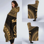 Samoa Polynesian Chief Hooded Blanket - Gold Version 2