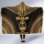 Guam Polynesian Chief Hooded Blanket - Gold Version 5