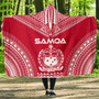 Samoa Flag Polynesian Chief Hooded Blanket 1