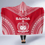 Samoa Flag Polynesian Chief Hooded Blanket 5