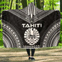 Tahiti Polynesian Chief Hooded Blanket - Black Version 1