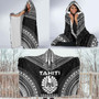Tahiti Polynesian Chief Hooded Blanket - Black Version 4
