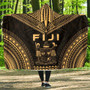 Fiji Polynesian Chief Hooded Blanket - Gold Version 1