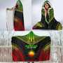 Marshall Islands Polynesian Chief Hooded Blanket - Reggae Version 4