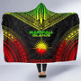 Marshall Islands Polynesian Chief Hooded Blanket - Reggae Version 5