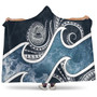 American Samoa Polynesian Hooded Blanket - Ocean Style 1