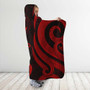 Marshall Islands Hooded Blanket - Red Tentacle Turtle Crest 4