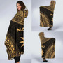 Nauru Polynesian Chief Hooded Blanket - Gold Version 2