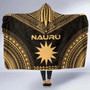 Nauru Polynesian Chief Hooded Blanket - Gold Version 5